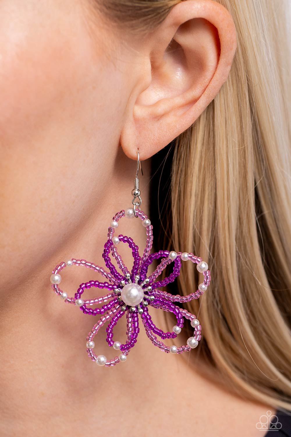 PEARL Crush - purple - Paparazzi earrings