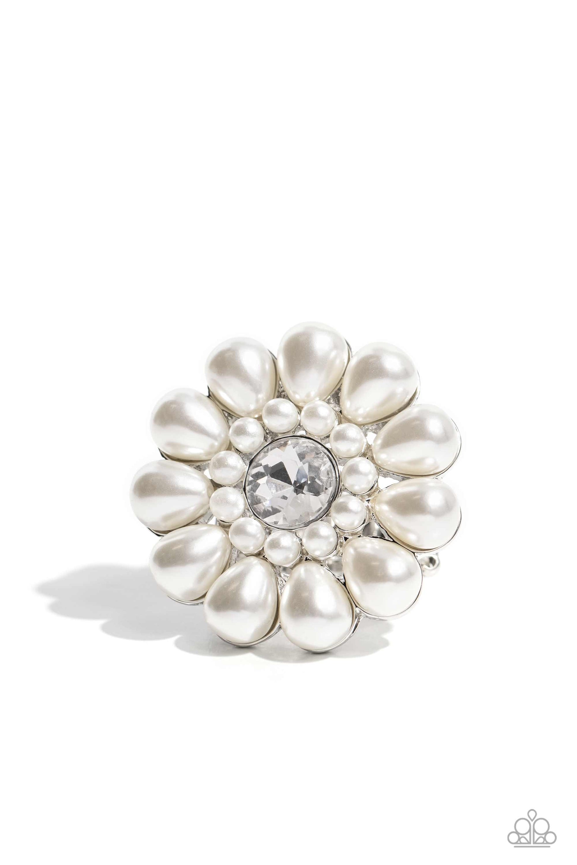 PEARL Talk - white - Paparazzi ring