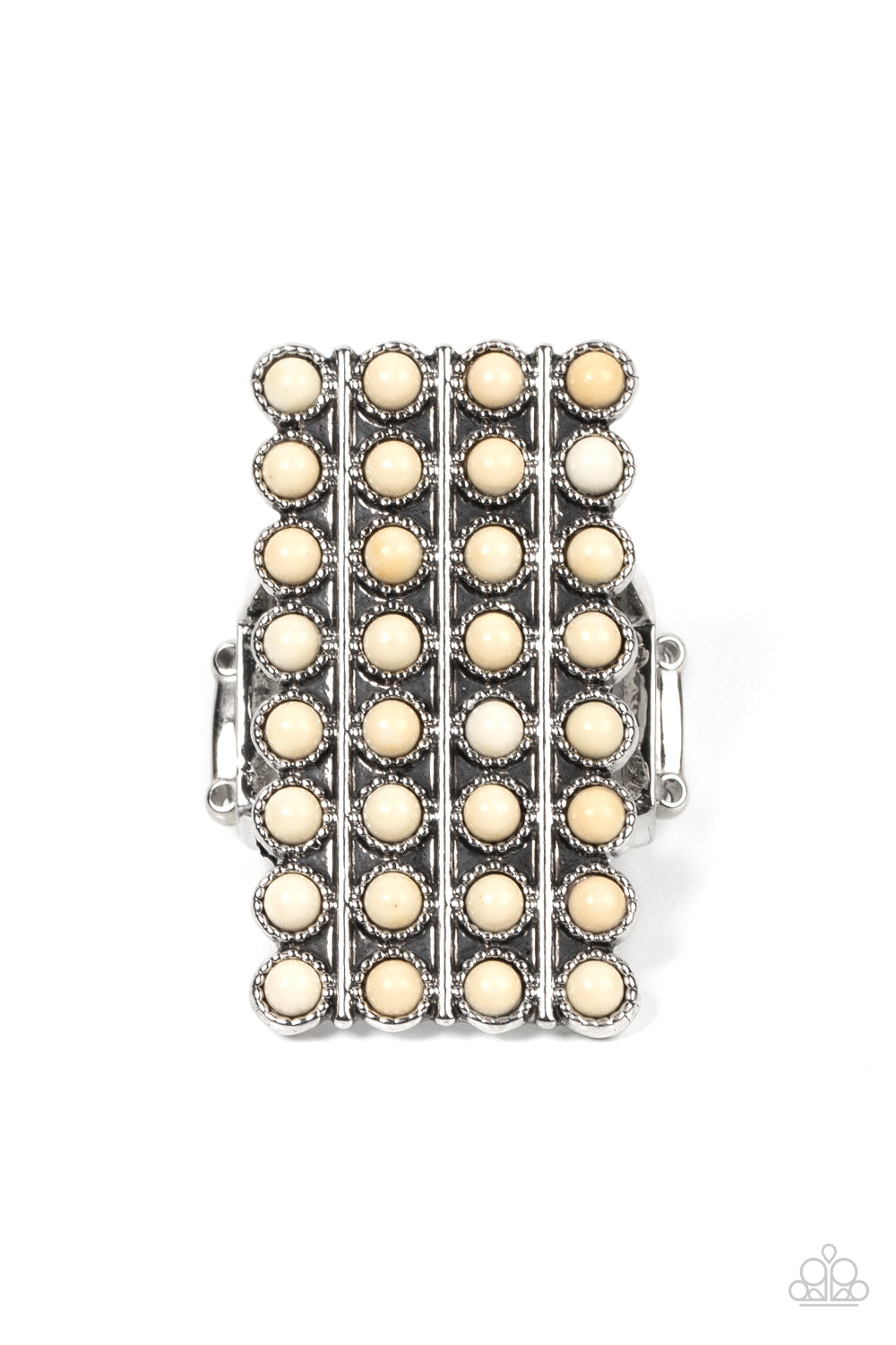 Pack Your SADDLEBAGS - white - Paparazzi ring