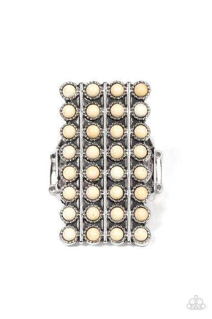 Pack Your SADDLEBAGS - white - Paparazzi ring