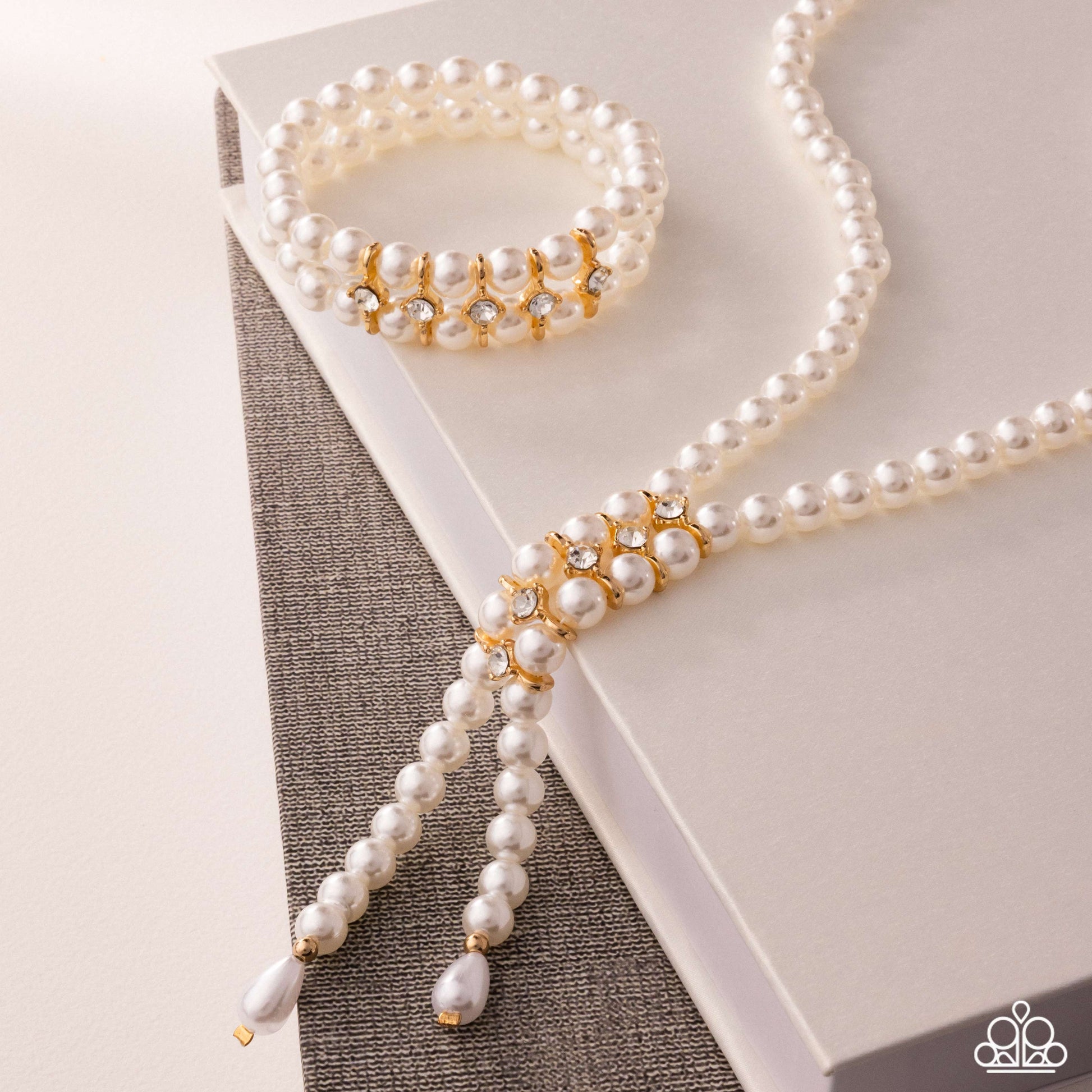 Paid in Pearls - gold - Paparazzi complete set