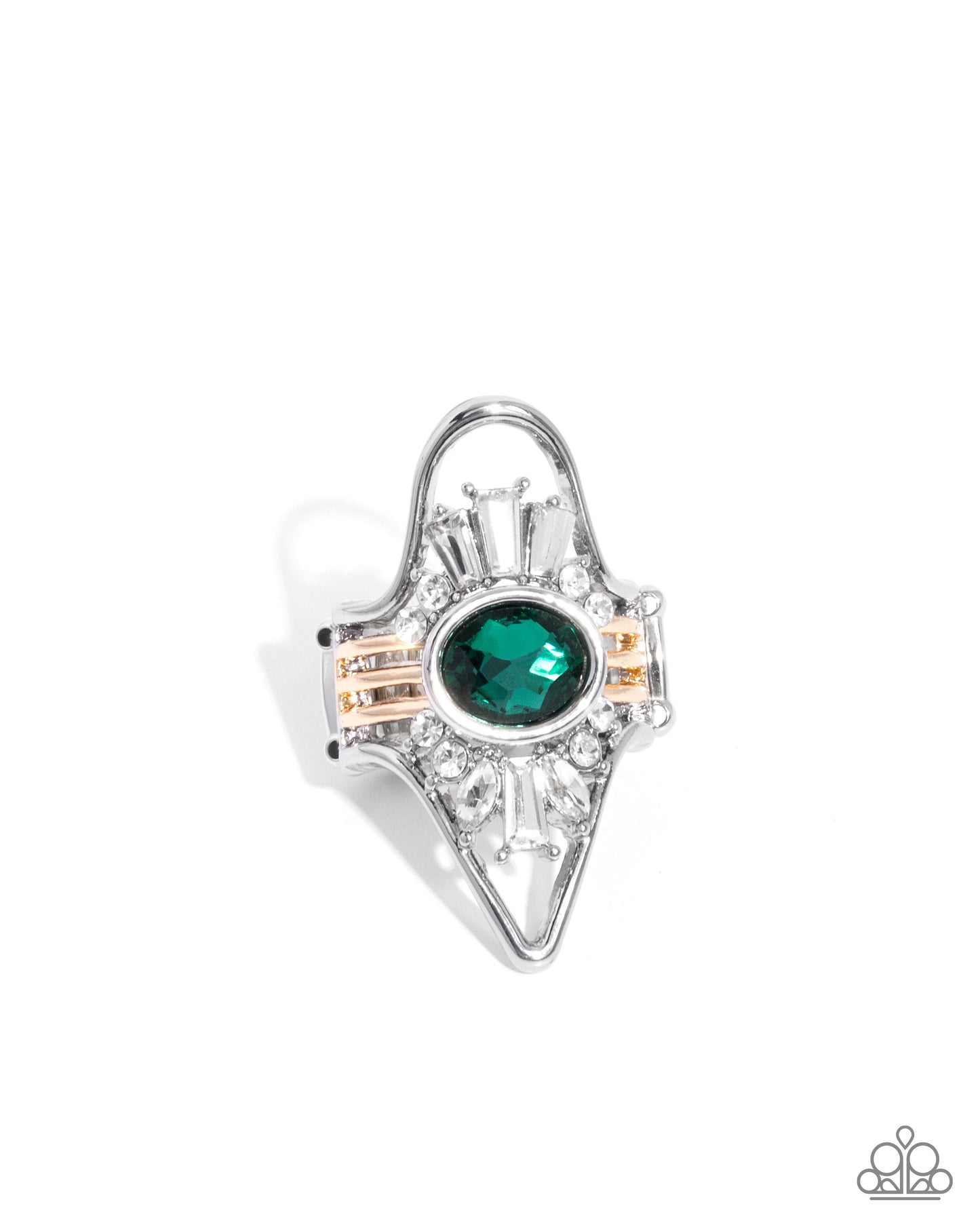 Painted Palooza - green - Paparazzi ring