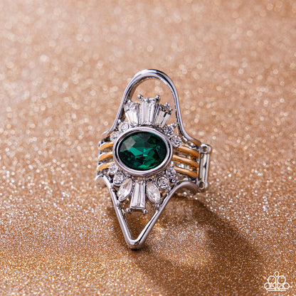Painted Palooza - green - Paparazzi ring