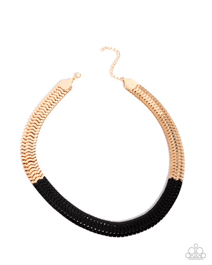 Painted Paradox - black - Paparazzi necklace