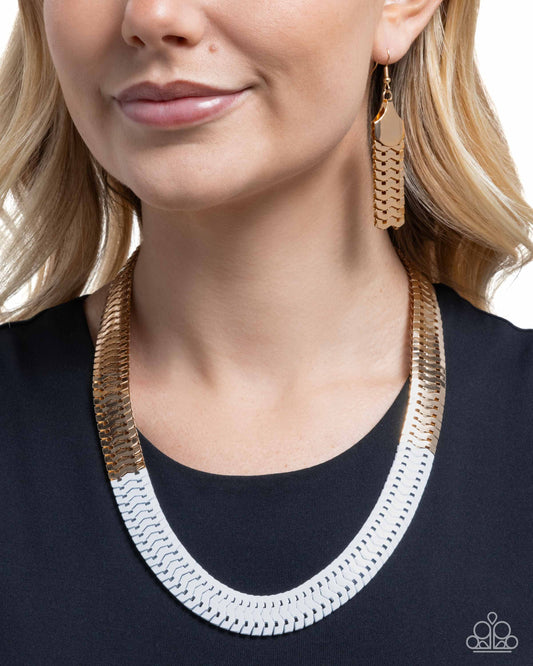 Painted Paradox - white - Paparazzi necklace
