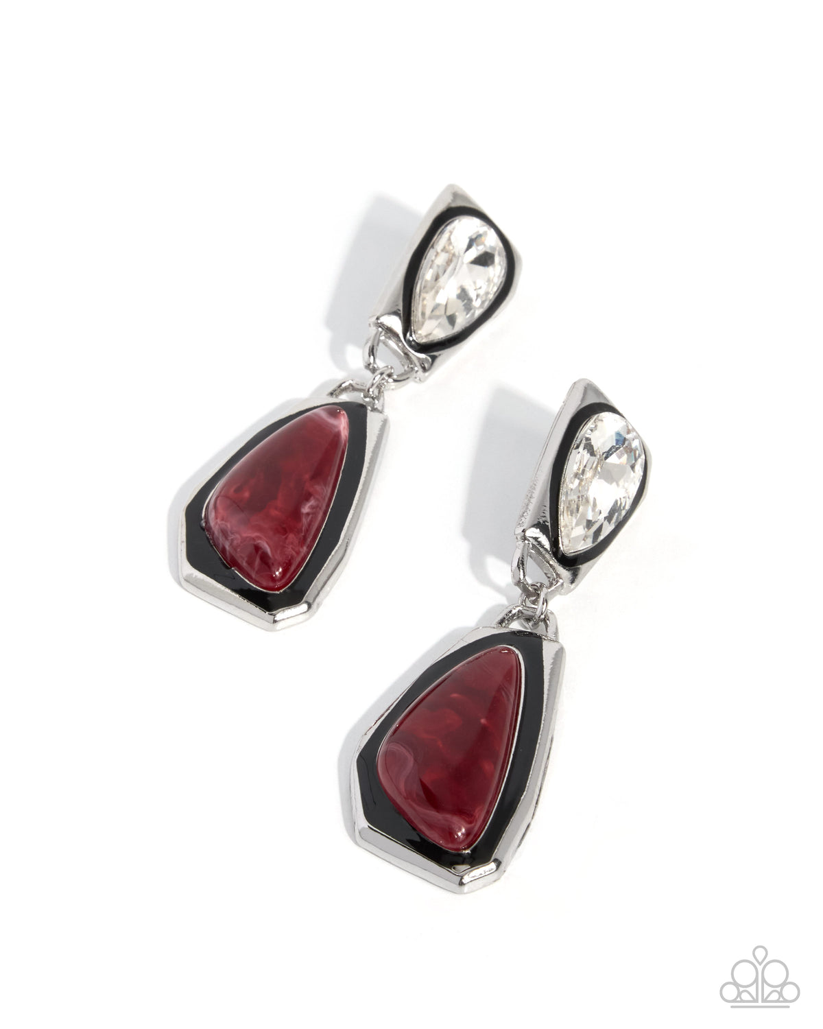 Painted Passion - red - Paparazzi earrings
