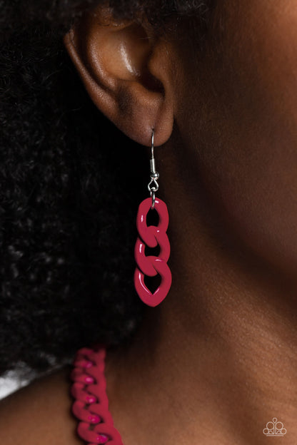 Painted Powerhouse - pink - Paparazzi necklace