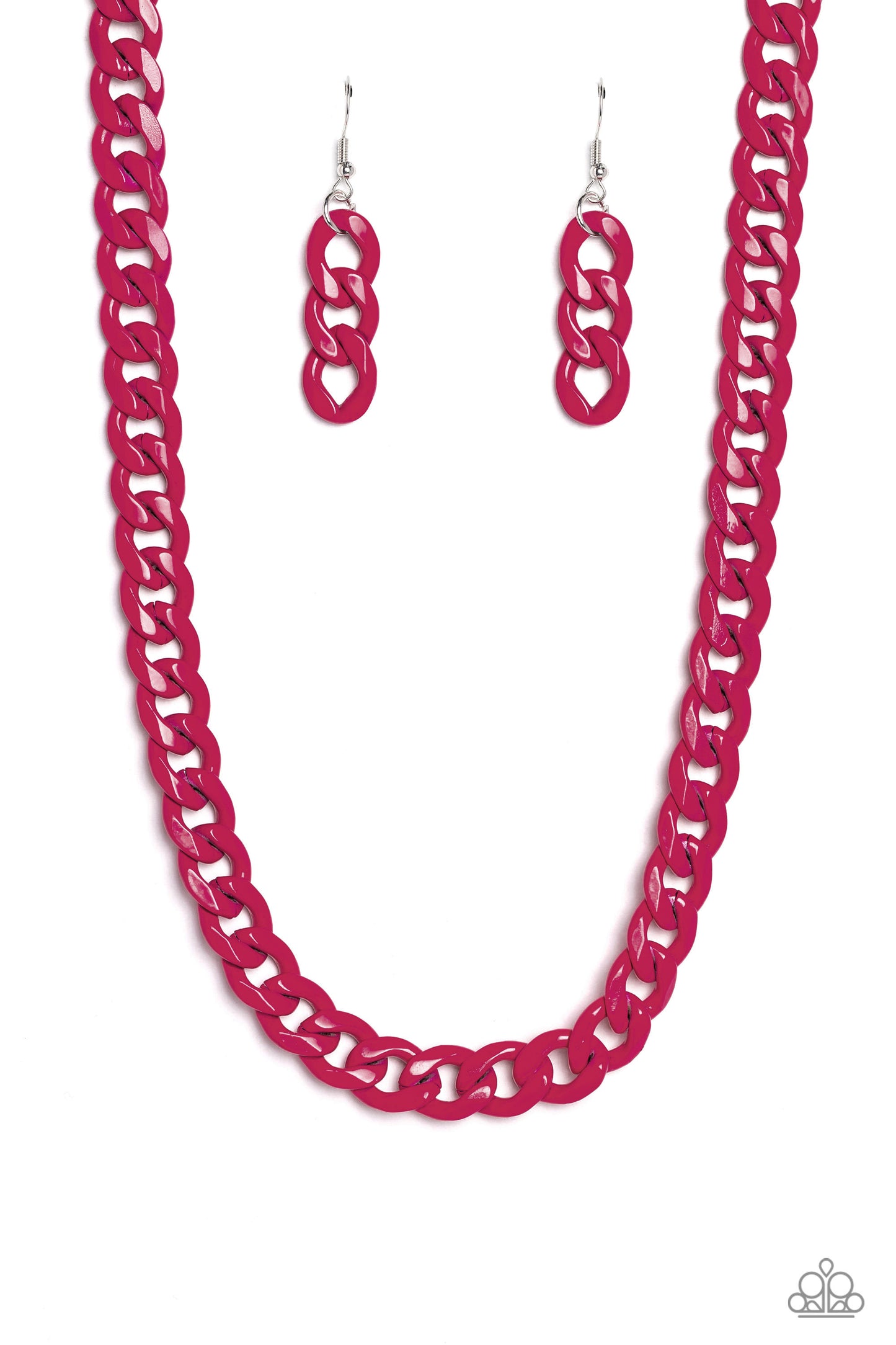 Painted Powerhouse - pink - Paparazzi necklace