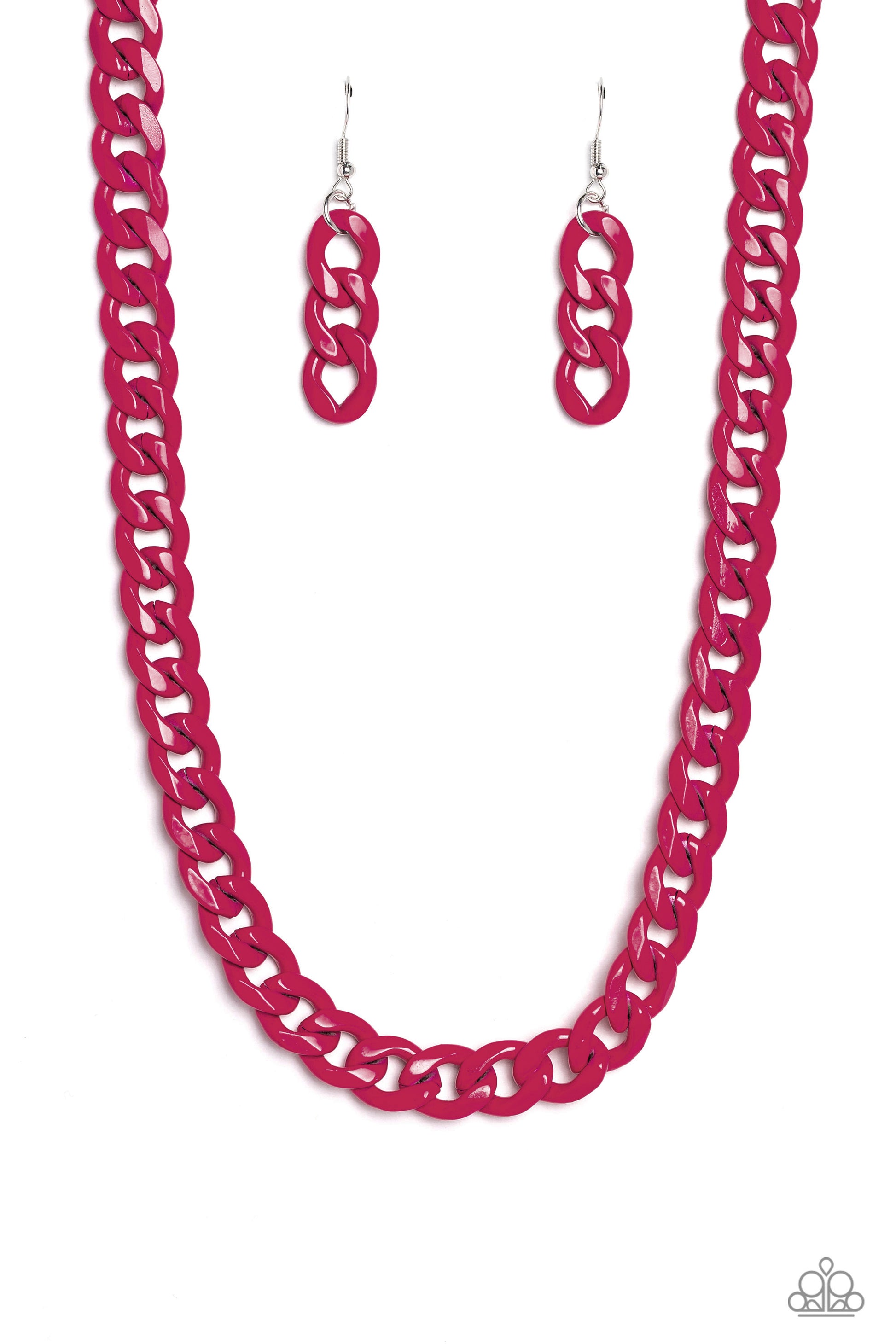 Painted Powerhouse - pink - Paparazzi necklace