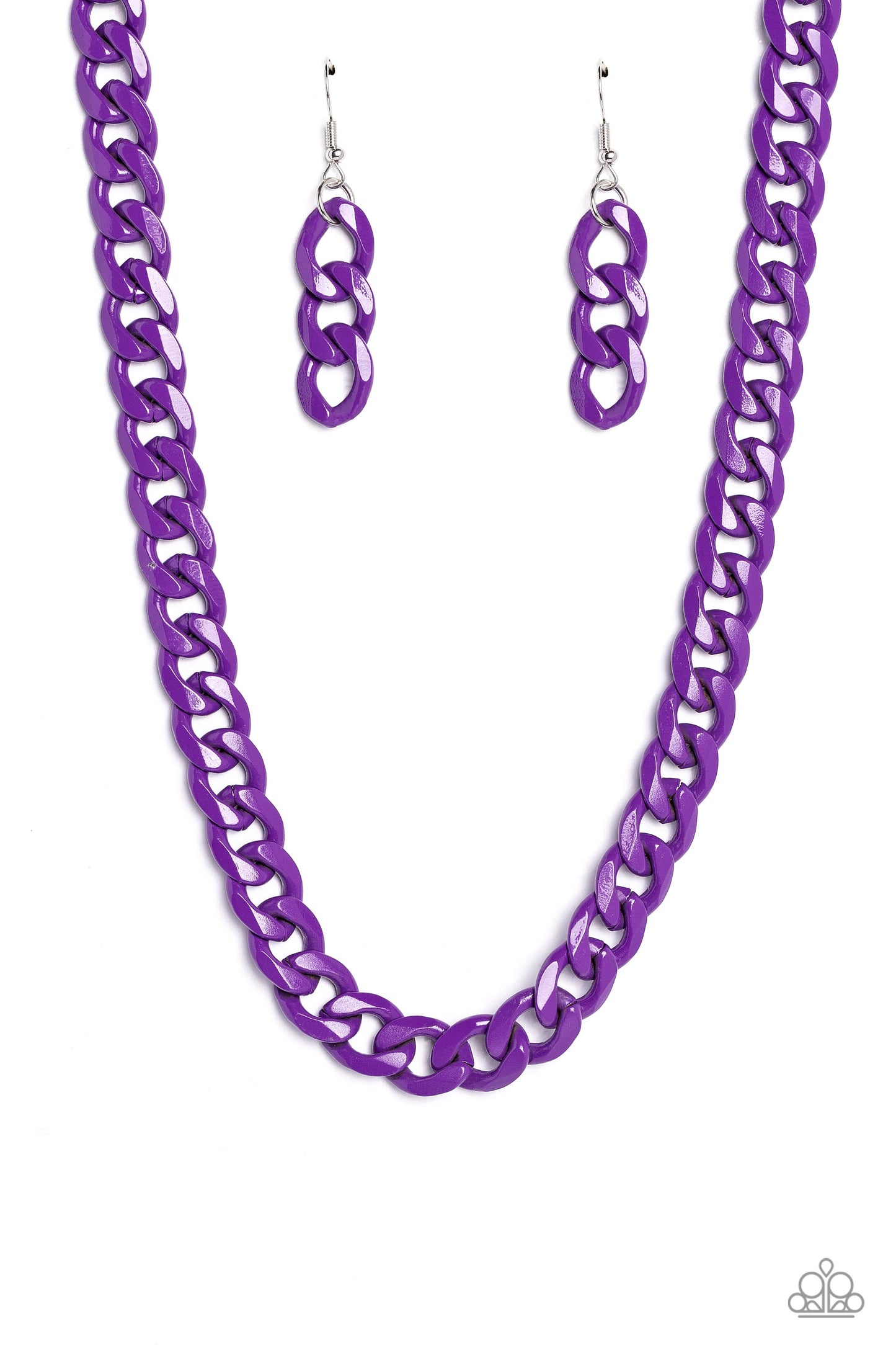 Painted Powerhouse - purple - Paparazzi necklace
