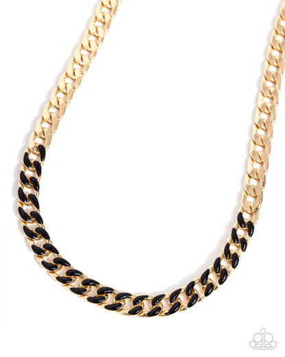 Painted Problem - black - Paparazzi necklace
