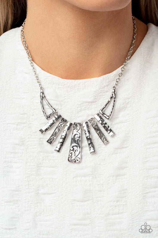 Paisley Pastime - silver - Paparazzi necklace