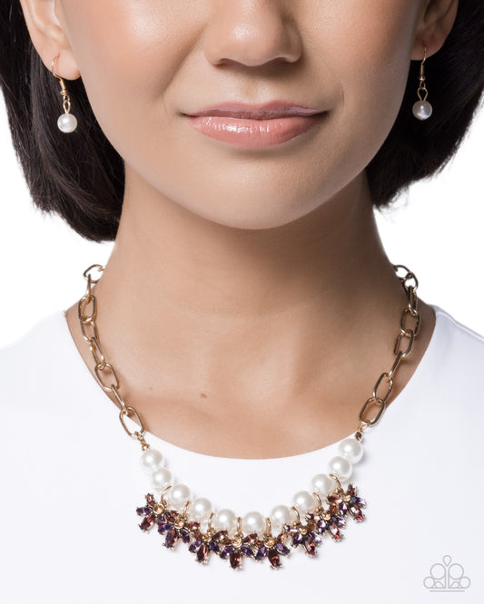 Palace Pizzazz - purple - Paparazzi necklace