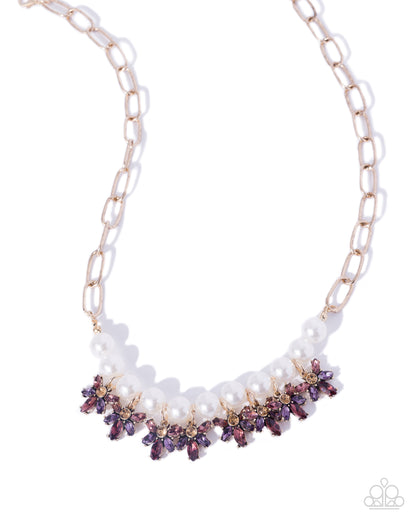 Palace Pizzazz - purple - Paparazzi necklace