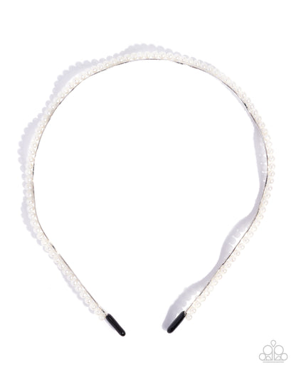 Palatable Pearls - white - Paparazzi headband