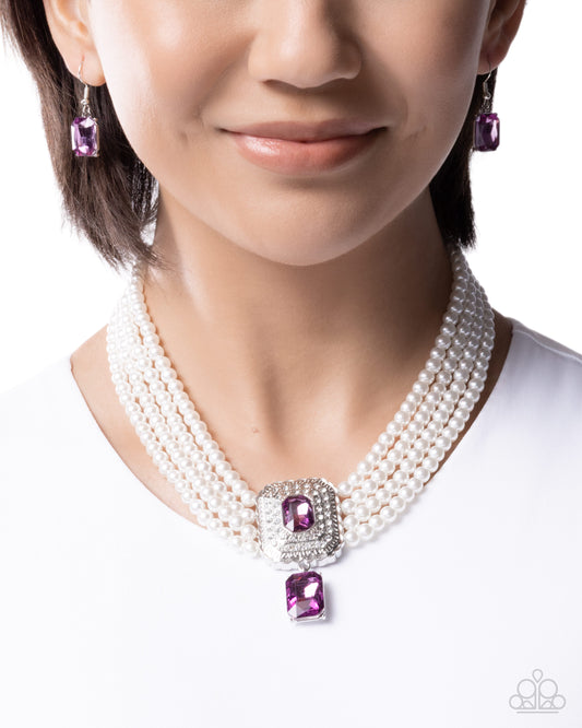 Palatial Poise - purple - Paparazzi necklace
