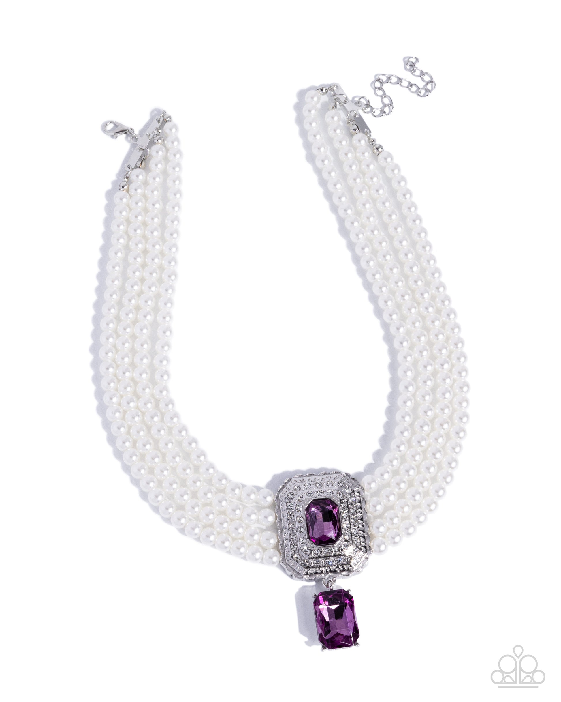 Palatial Poise - purple - Paparazzi necklace
