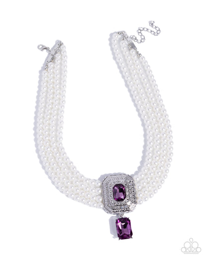 Palatial Poise - purple - Paparazzi necklace