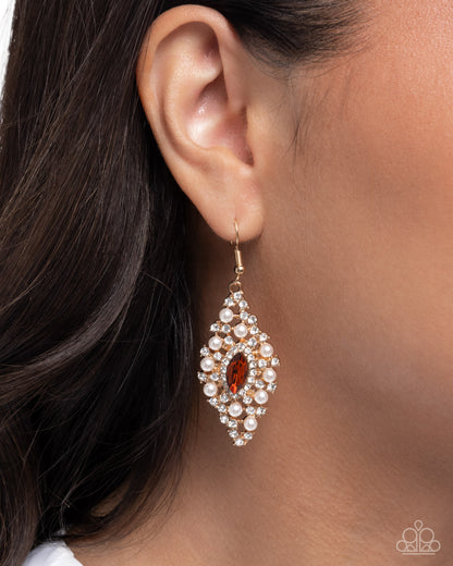 Palatial Promenade - brown - Paparazzi earrings
