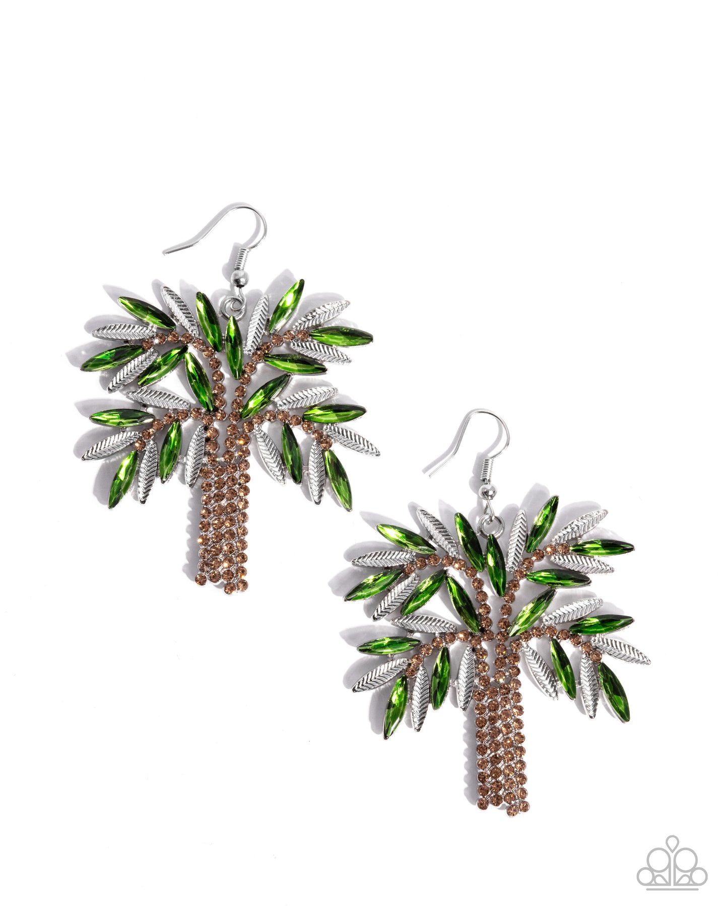 Palm Tree Pizzazz - green - Paparazzi earrings