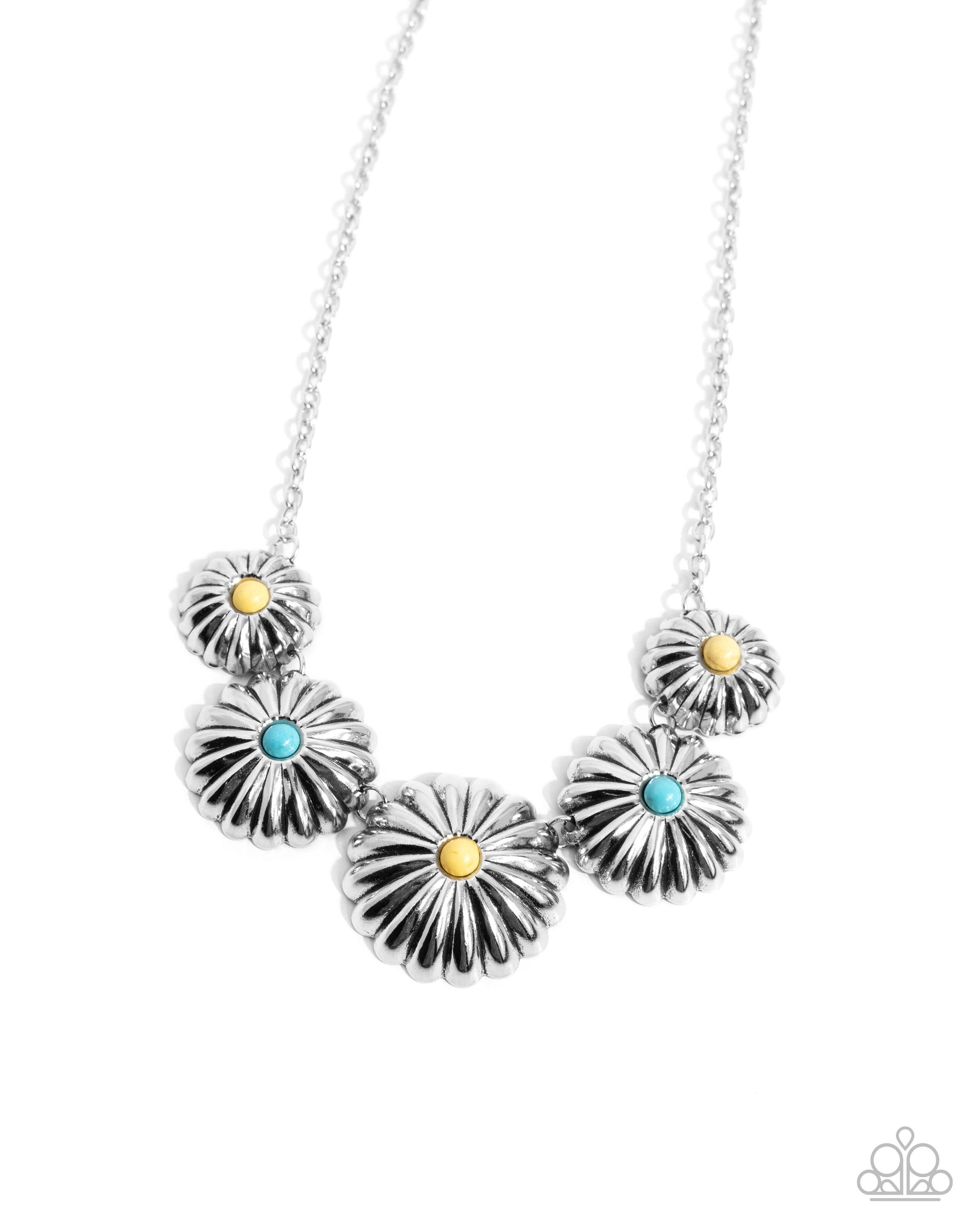 Palm Tree Promenade - yellow - Paparazzi necklace