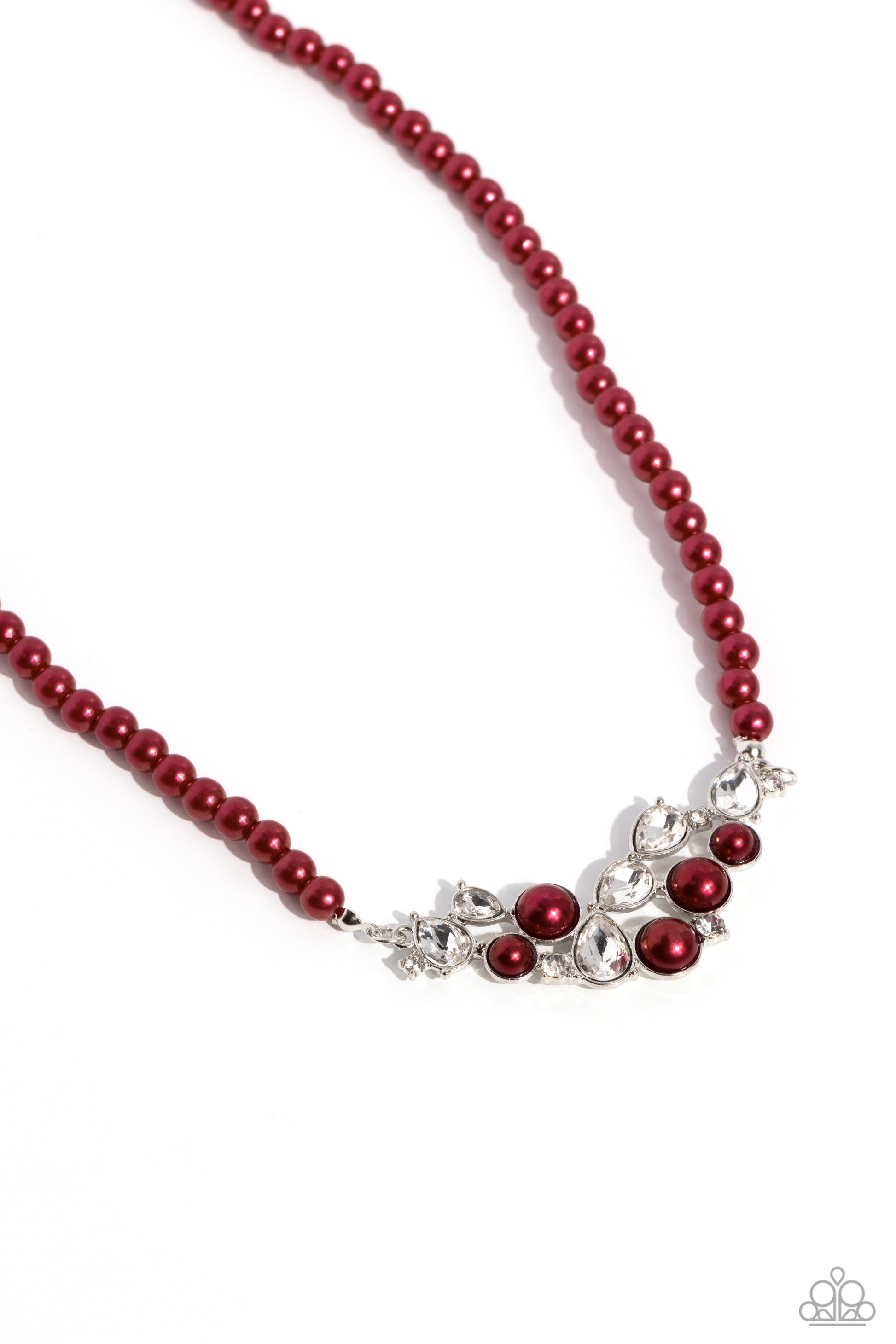 Pampered Pearls - red - Paparazzi necklace