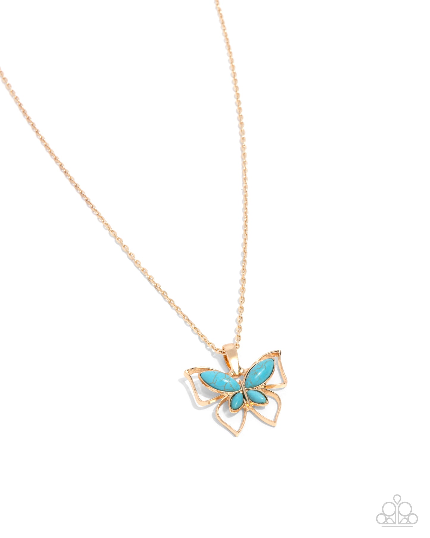 Papillon Persuasion - gold - Paparazzi necklace