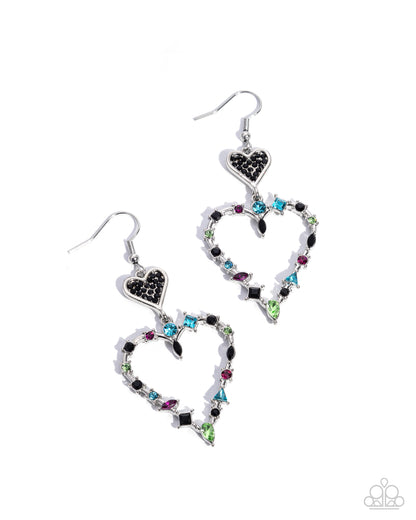 Parallel Passion - black - Paparazzi earrings