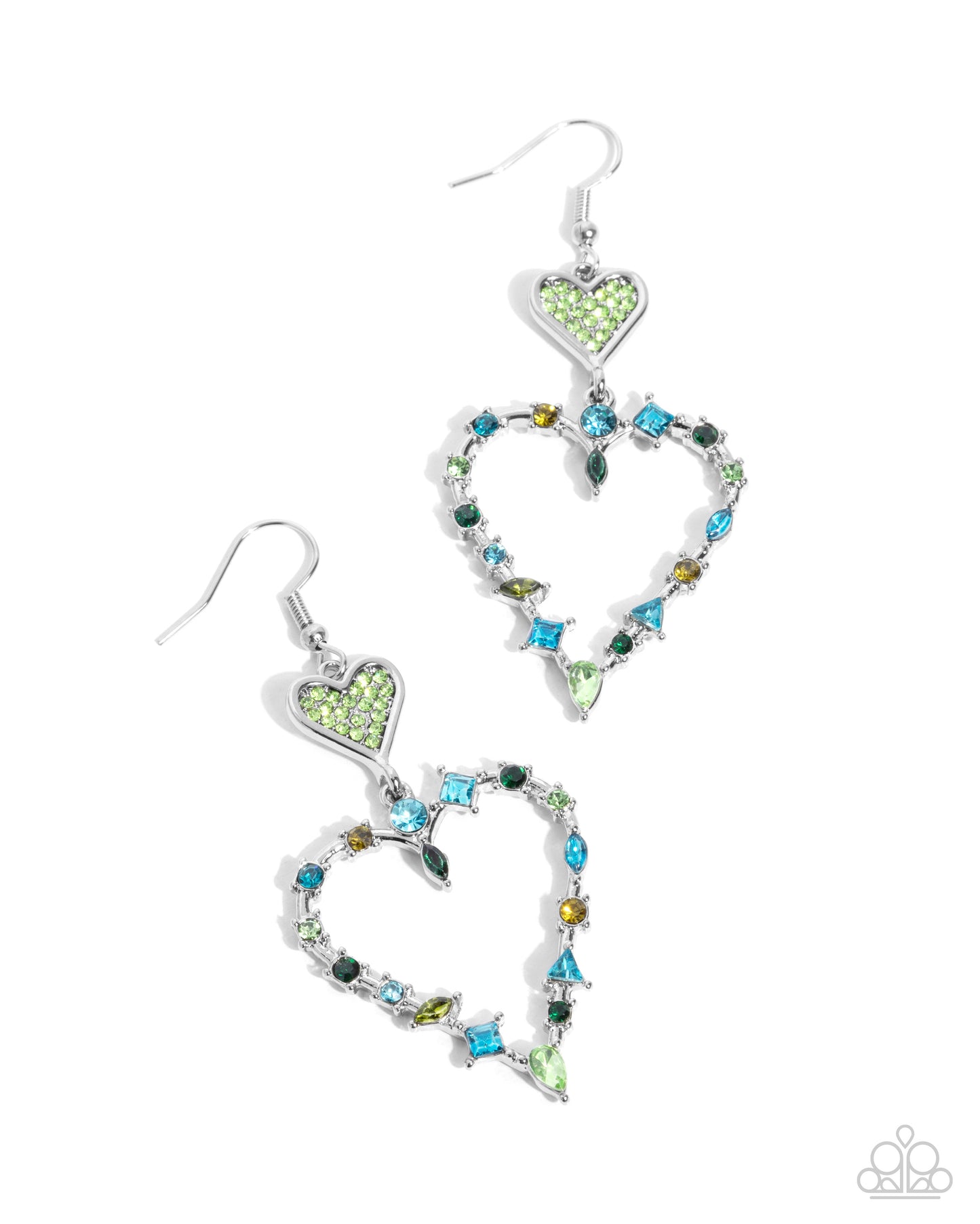 Parallel Passion - green - Paparazzi earrings