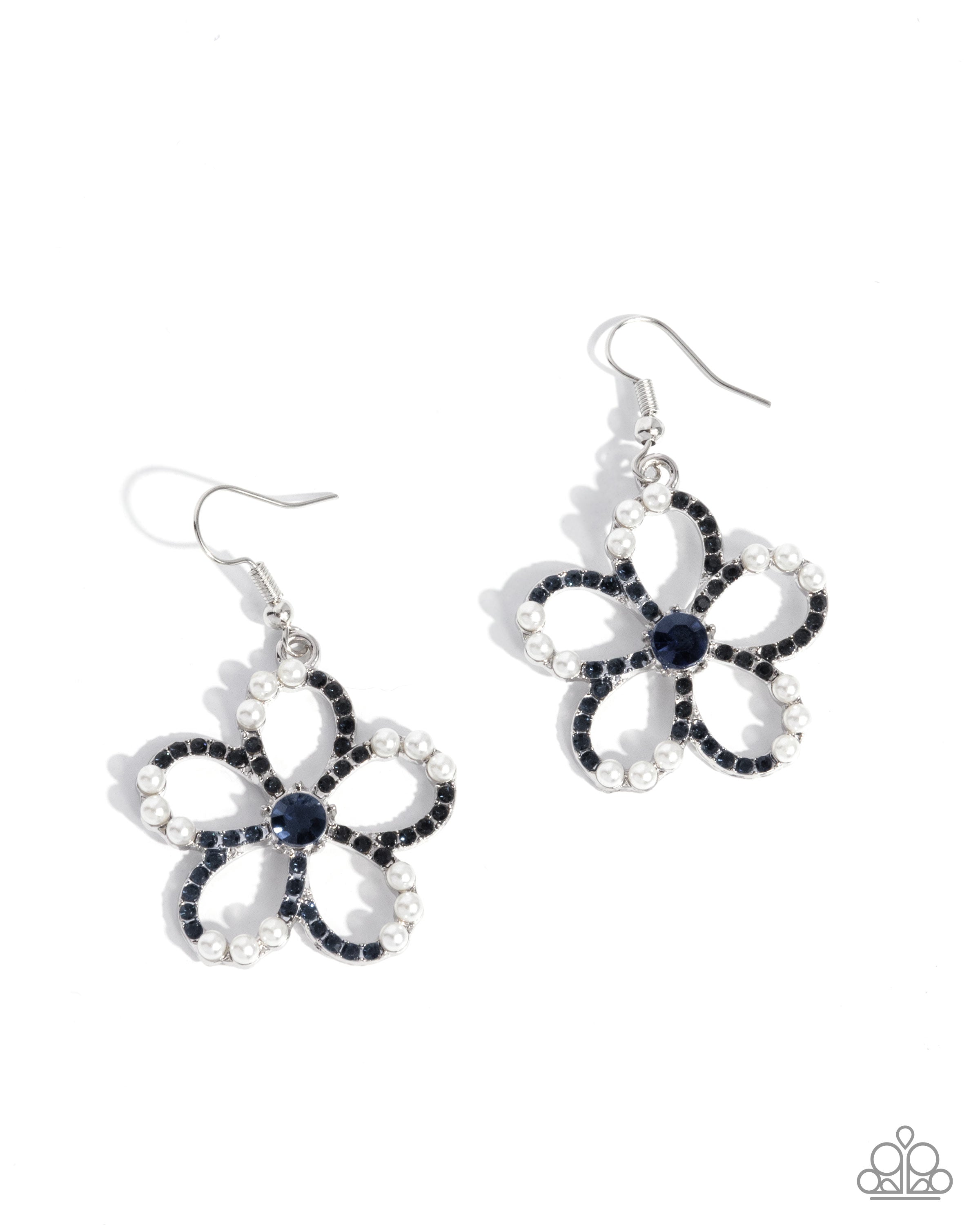 Paramount Pearls - blue - Paparazzi earrings – JewelryBlingThing