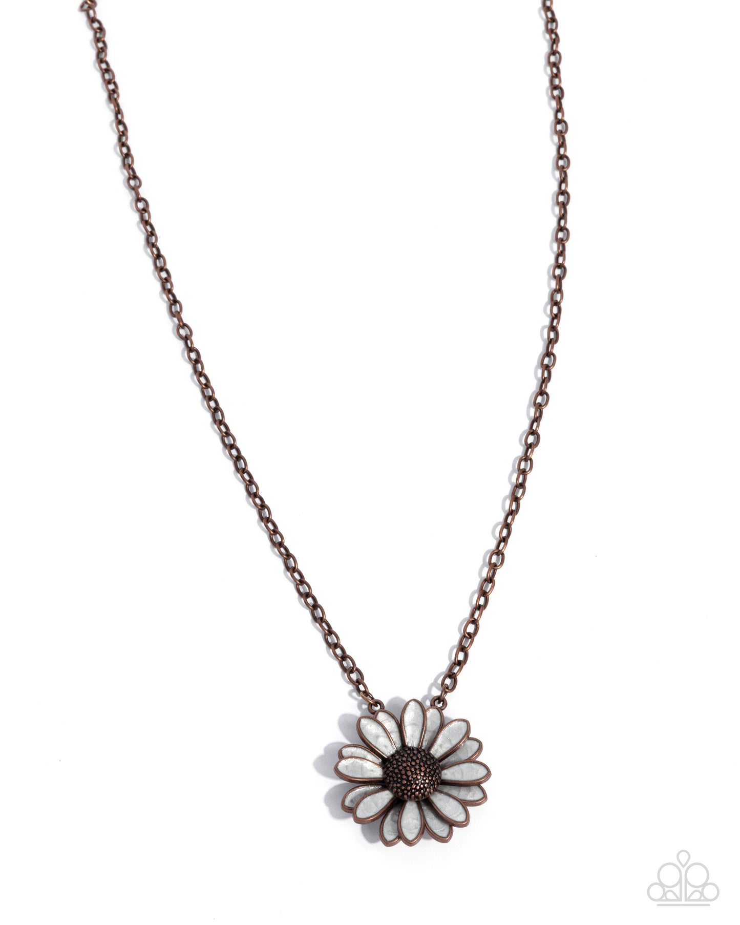 Parisian Posy - copper - Paparazzi necklace