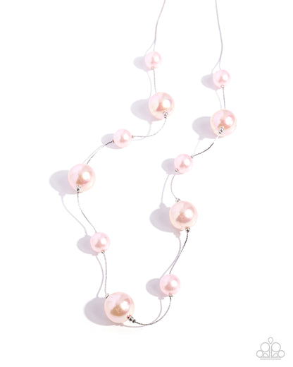 Park Avenue Pearls - pink - Paparazzi necklace