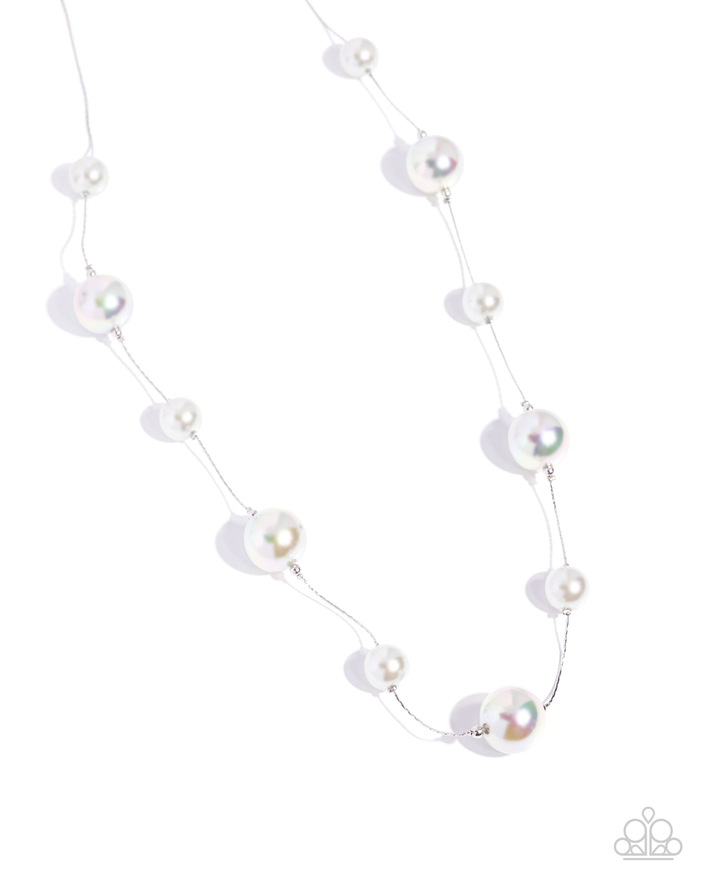 Park Avenue Pearls - silver - Paparazzi necklace