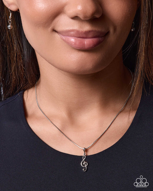 Part Of Your Symphony - silver - Paparazzi necklace