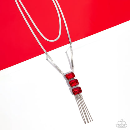 Passionate Pageantry - red - Paparazzi necklace