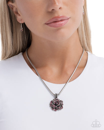 Passionate Petals - purple - Paparazzi necklace