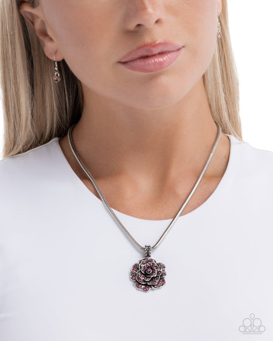 Passionate Petals - purple - Paparazzi necklace