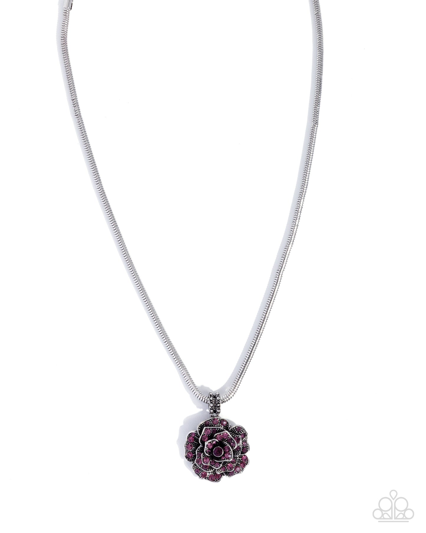 Passionate Petals - purple - Paparazzi necklace