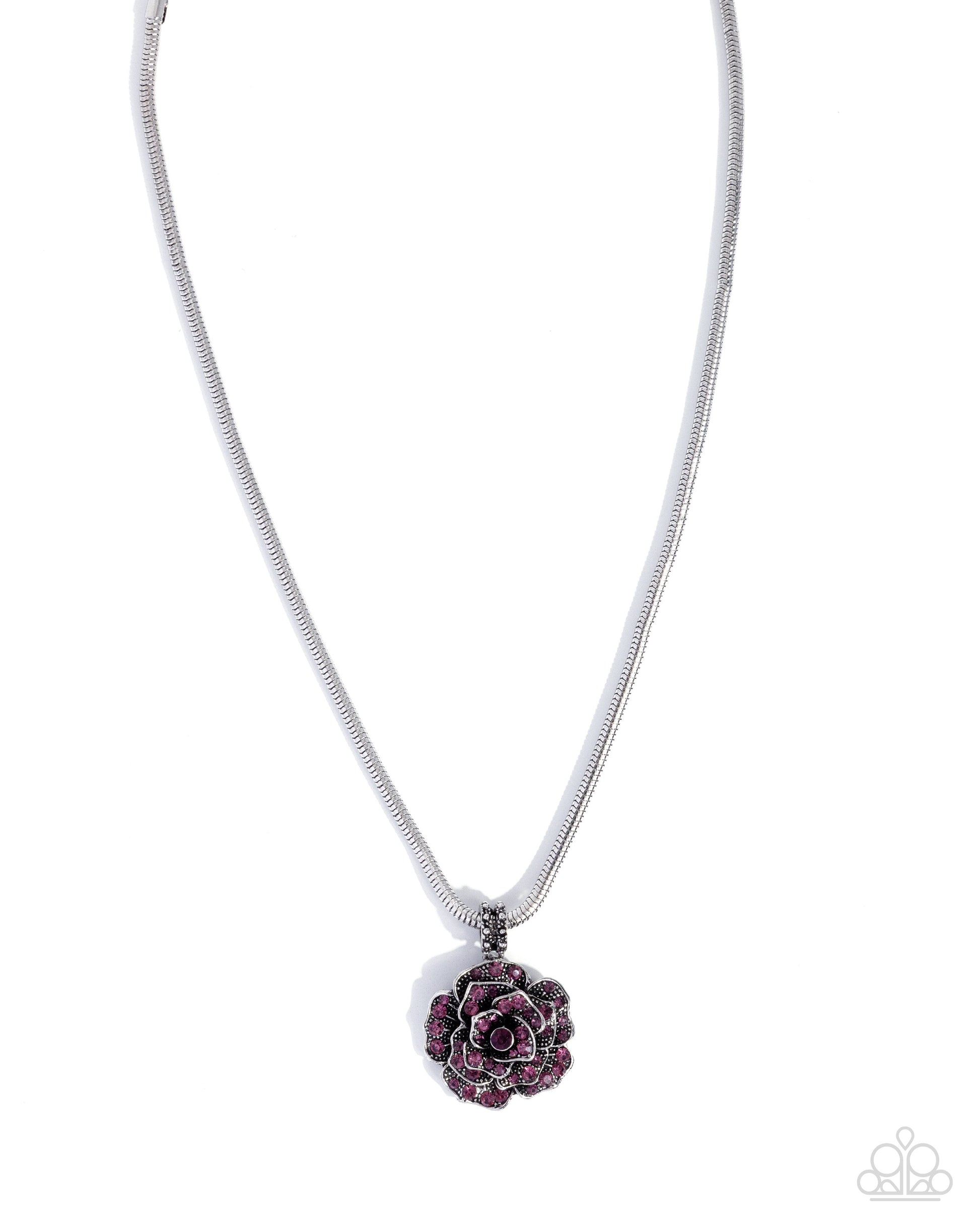Passionate Petals - purple - Paparazzi necklace