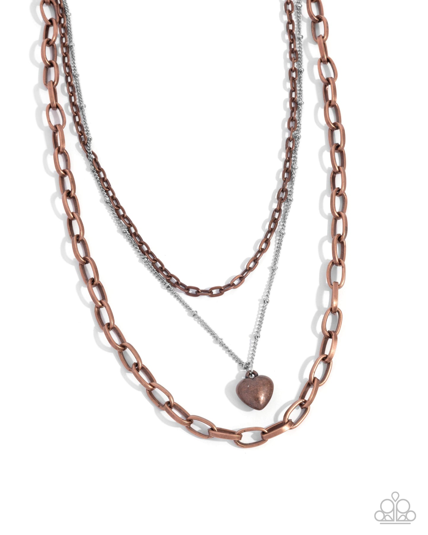 Passionate Place - copper - Paparazzi necklace