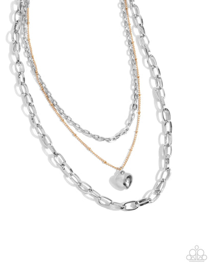 Passionate Place - silver - Paparazzi necklace