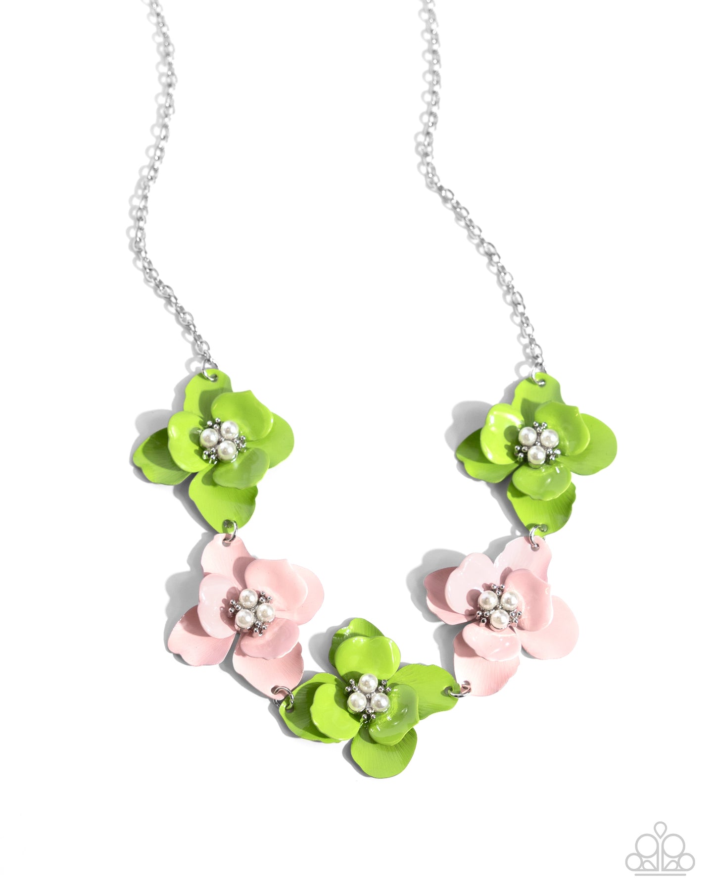 Pastel Pizzazz - green - Paparazzi necklace