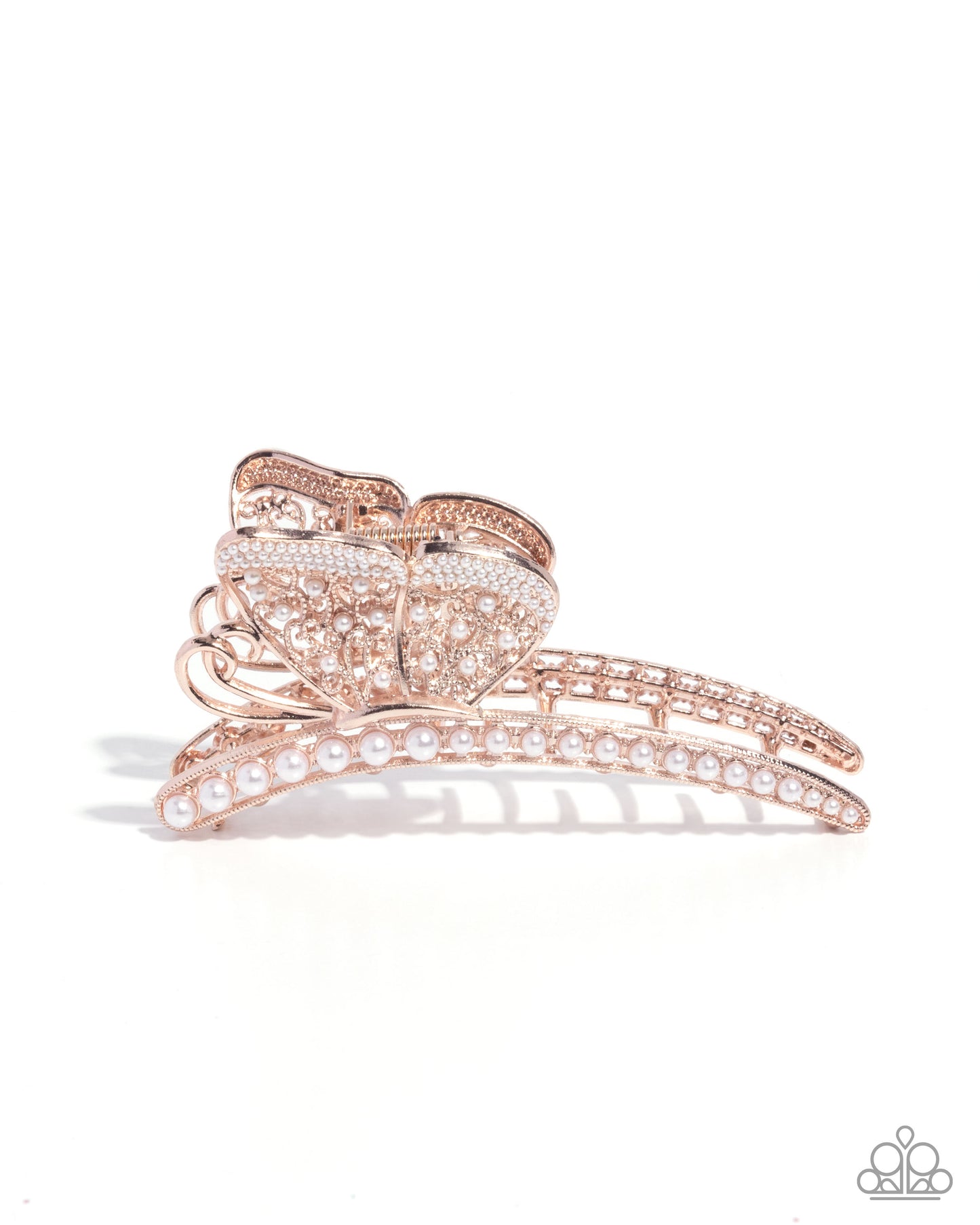 Pastoral Pearls - gold - Paparazzi hair clip