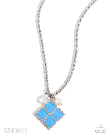Pastoral Pirouette - blue - Paparazzi necklace