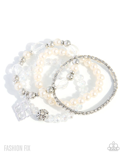 Pastoral Pizzazz - white - Paparazzi bracelet