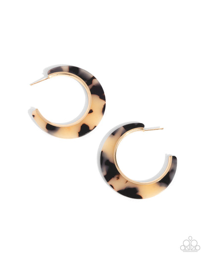 Patterned Promotion - brown - Paparazzi earrings