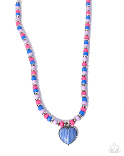 Peaceful Pattern - blue - Paparazzi necklace