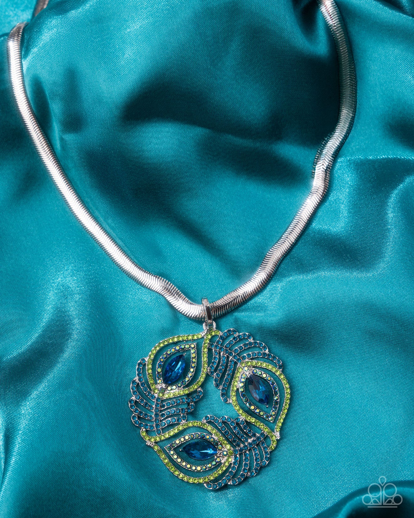 Peacock Patchwork - multi - Paparazzi necklace