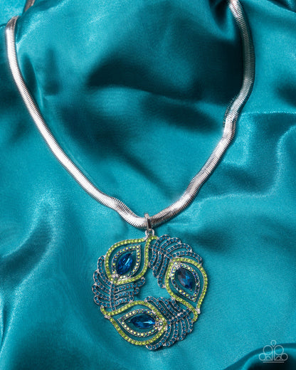Peacock Patchwork - multi - Paparazzi necklace