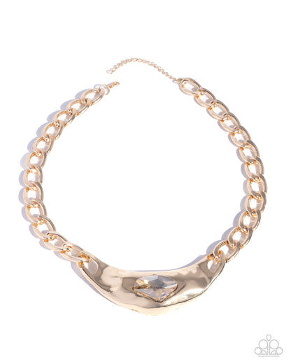 Peak of Pizzazz - gold - Paparazzi necklace